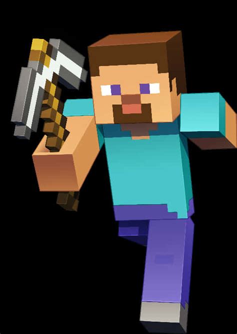 Download Minecraft Steve With Pickaxe