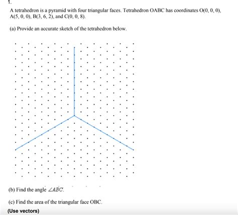 A tetrahedron is a pyramid with four triangular | Chegg.com