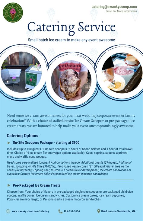 Catering Parties and Events - Swanky Scoop Ice Cream