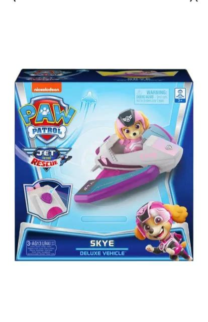 NICKELODEON PAW PATROL "SKYE" Jet to the Rescue Deluxe Vehicle *NEW EUR ...