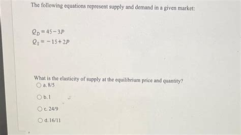 Answered The Following Equations Represent Bartleby