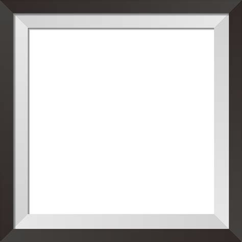 Square Photo Frame With Black Border Realistic Frame Illustration