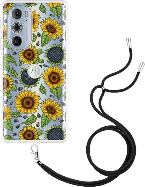 Motorola Edge Pro Hoesje Met Koord Sunflowers Bol