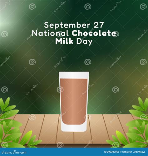 Vector Graphic Of National Chocolate Milk Day Good For National