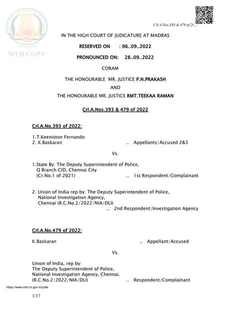 Madras High Court Judgment Pdf