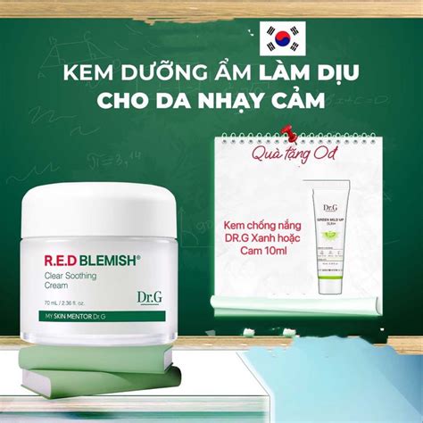 Kem D Ng Dr G Drg Red Blemish Clear Soothing Cream Ml Shopee Vi T Nam