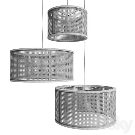 Kira And Kira Rattan And Pine Pendants Pendant Light D Model