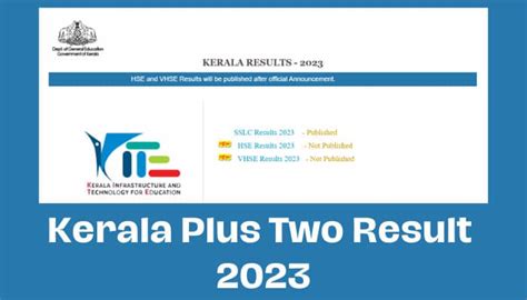 Kerala Plus Two Result Link Out At Keralaresults Nic In