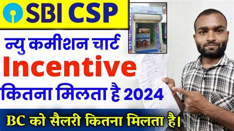 Sbi Csp Me Kitna Commission Milta Hai Me Sbi Bc Me Incentive