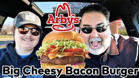 Tasting Arby's New Cheesy Bacon Burger! - YouTube