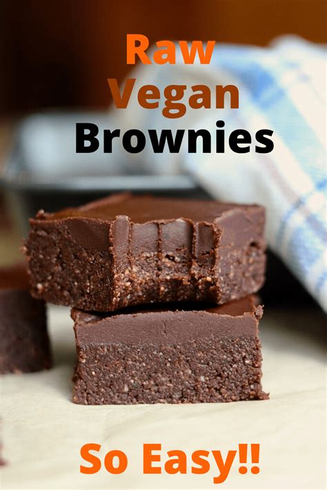 Raw Vegan Brownies Healthy No Bake Recipe GF The Cheeky Chickpea