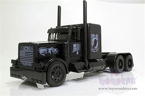 New Ray Peterbilt Black Out Pow Mia Veterans Tribute Ss