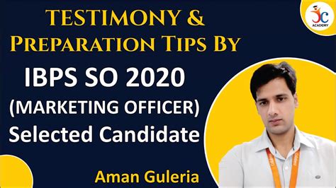 Testimony And Preparation Tips By Ibps So Marketing Selected Candidate