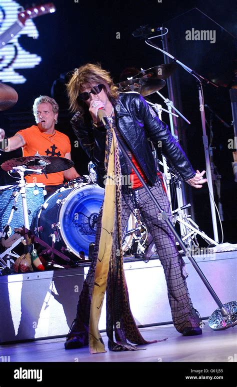 Steven Tyler Lead Singer With The American Rock Group Aerosmith