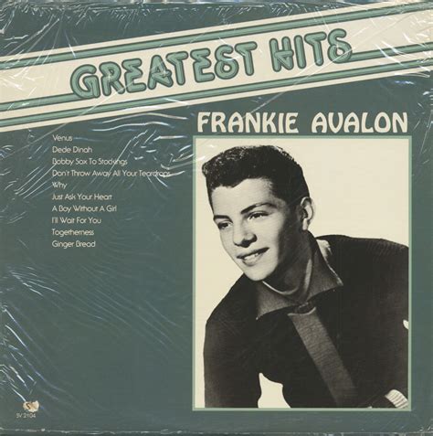 Frankie Avalon Lp The Greatest Hits Of Frankie Avalon Lp Bear