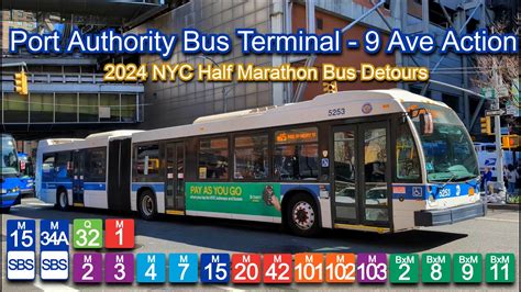 Mta And Nyct Bus M15 M15 Sbs M101 M102 M103 Port Authority Bus