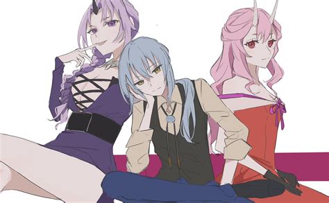 Rimuru with Shuna and Shion (artist:@white_lily831) : r/Rimuru