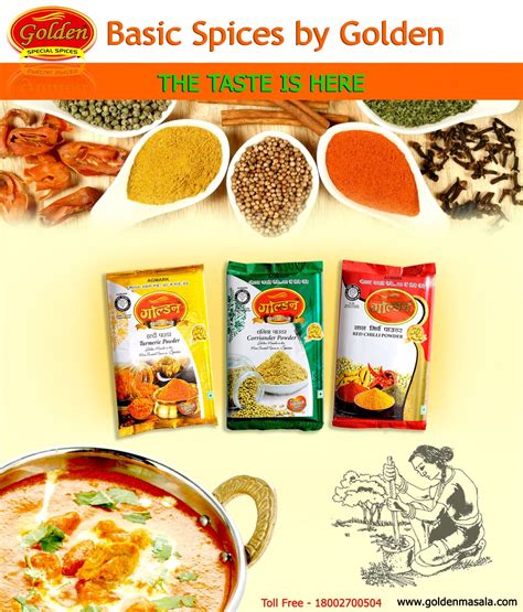 Basic Spices By Golden The Taste Is Here Golden Masala Is A Leader