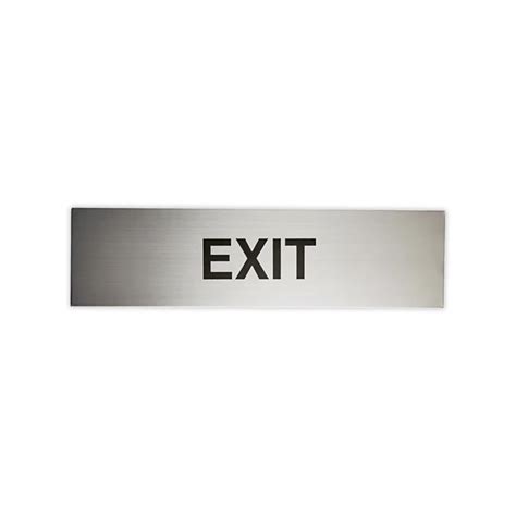 Sandleford 200 X 50mm Stainless Steel Exit Sign Bunnings Australia