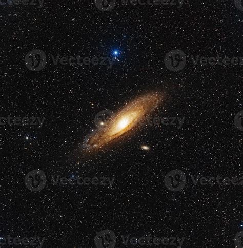 Andromeda Galaxy Through Telescope