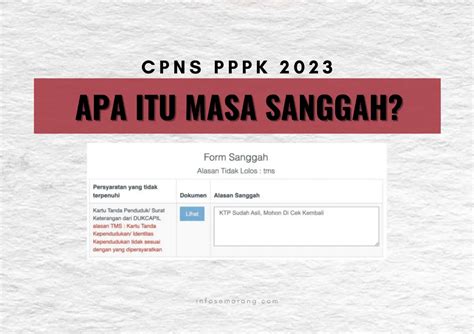 Apa Itu Masa Sanggah Bisakah Berpeluang Lulus Seleksi CPNS PPPK 2023