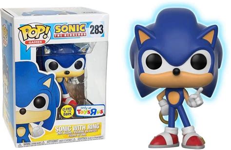 Funko Sonic W Ring Glow In Dark Toys R Us Exclusive Pop Games X