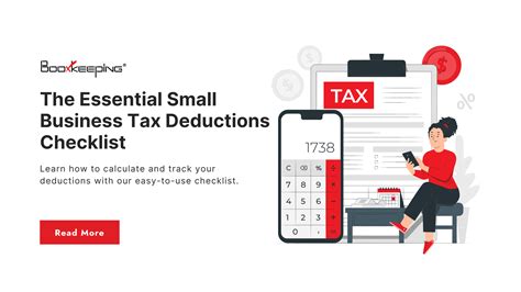 The Essential Small Business Tax Deductions Checklist Booxkeeping