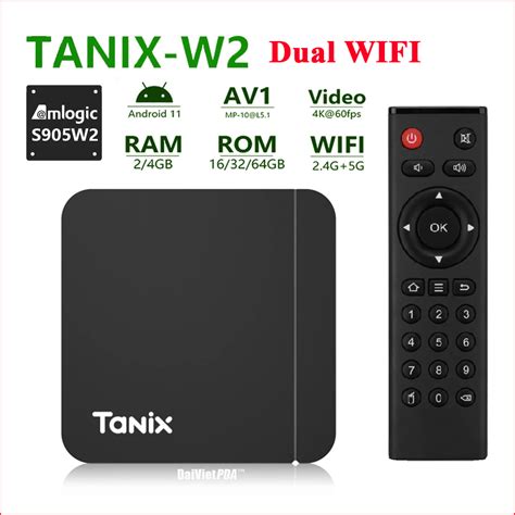 Android TV Box Tanix W2 Amlogic S905W2 Android 11 RAM 4G 32G Wifi