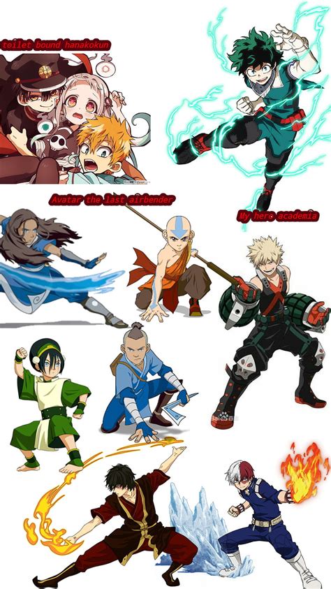 My Favorite Shows Avatar The Last Airbender My Hero Academia Toilet Bound Hanako Kun Hd