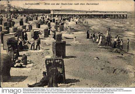 winouj cie Swinemünde Pommern Blick von der Seebrücke AUFNAHMEDATUM