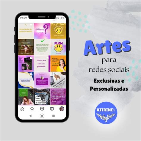 Pacote De Artes Para Feed Exclusivas E Personalizadas Elo7