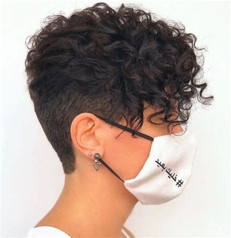 8 Spectacular Short Shaved Curly Hairstyles For Women