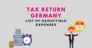 Tax Return Germany Deductible Expenses In Germansuperfast