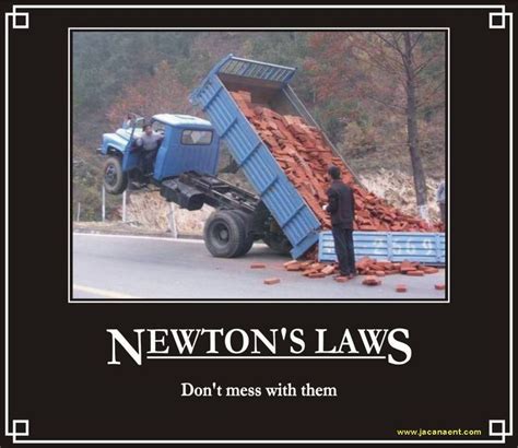 Newtons Law Funny Science Humor Science Jokes Fun Science