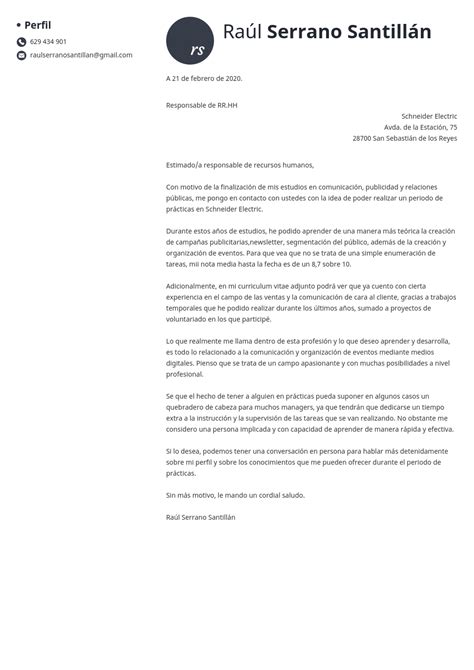 Carta De Presentacion Para Practicas Pre Profesionales Ejemplo Yuki