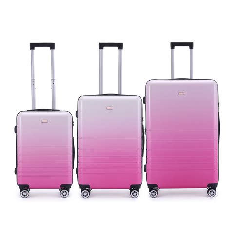 Kate Hill Pc Kate Hill Bloom Wheeled Trolley Hard Suitcase Luggage Set