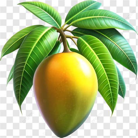 Fresh Mangos With Leaf Fresh Mango Mango Fruit Png Transparent Image