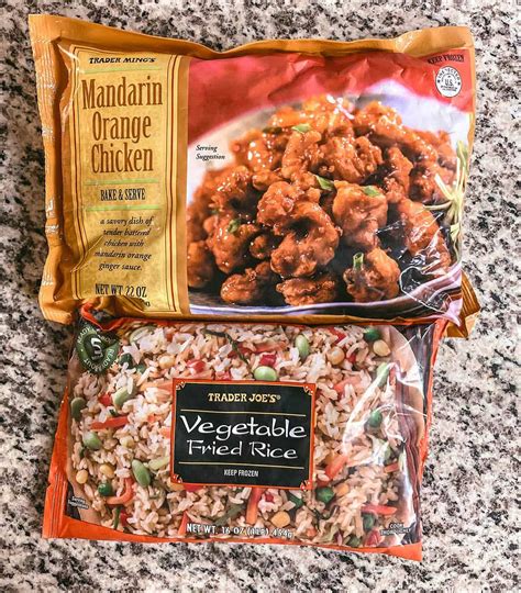 The Easiest Trader Joes Meal Mandarin Orange Chicken Fried Rice