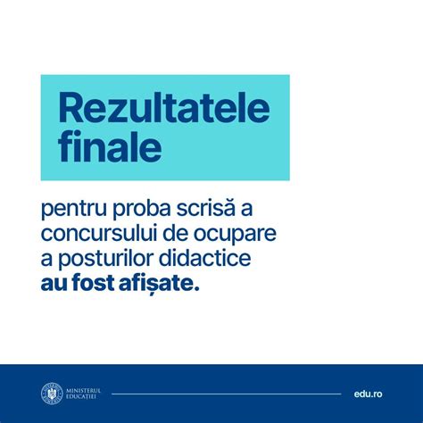 Rezultatele Finale La Titularizare