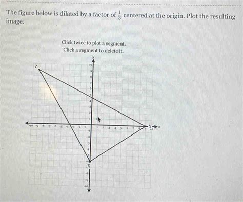 Solved The Figure Below Is Dilated By A Factor Of Cente Coordinate