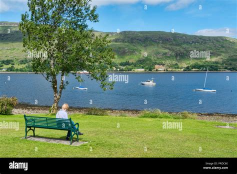 Looking Across Loch Linnhe At Fort William To Ardgour Mountains