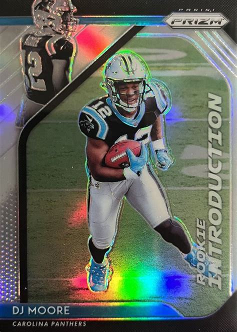 DJ Moore 2018 Prizm RI 7 Rookie Introduction Price Guide Sports Card