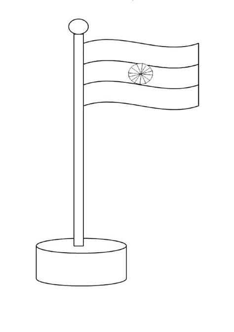 indian Flag Coloring Page. Free printable india Flag Coloring Pages For ...