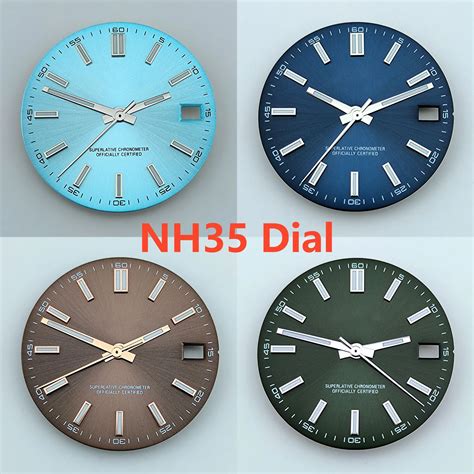 Esfera De Reloj NH35 Esfera S Luminosa Azul De 28 5mm Adecuada Para