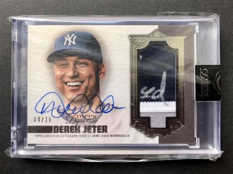 Yahooオークション 【derek Jeter】2019 Topps Dynasty Game Used 3