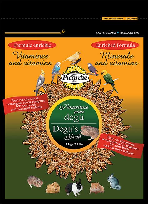 PetMobile ‣ PICARDIE Degu food with vitamins 1kg