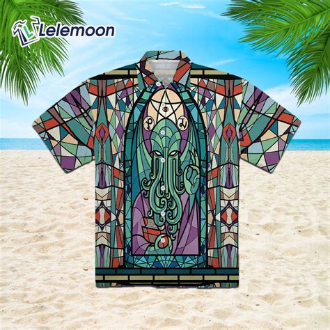 Cthulhu Church Stained Glass Hawaiian Shirt