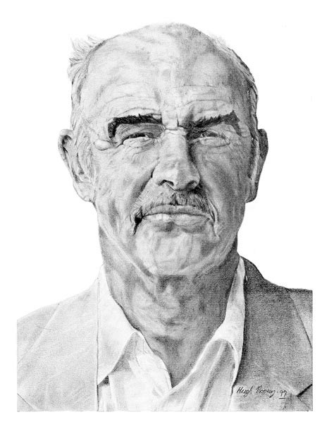 Sean Connery Pencil Portrait - Etsy