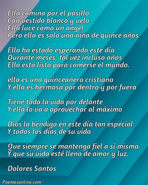 Poemas Para Una Quincea Era Cristiana Poemas Online