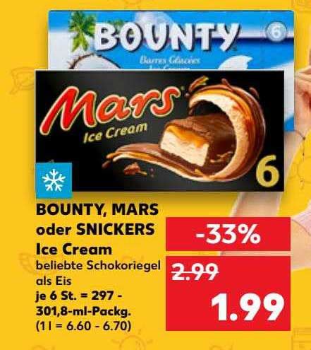 Bounty Mars Oder Snickers Ice Cream Angebot Bei Kaufland Prospekte De